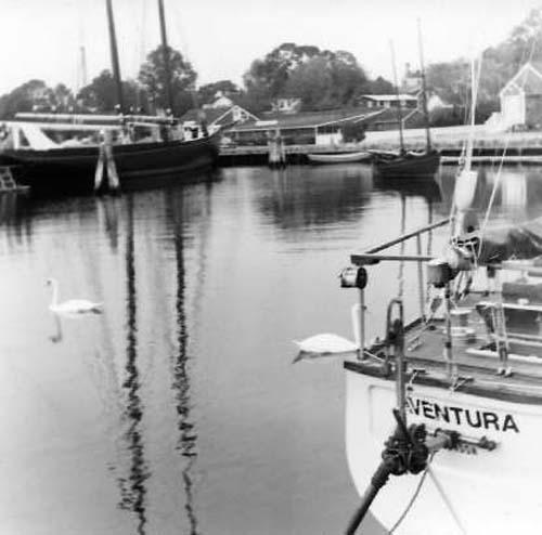 Aventura in the Cape Cod Canal - September 13, 1977. © Cornell Sailing Events